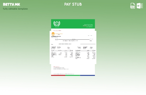 Модерен стил Шаблон за уплатница за инженерска компанија